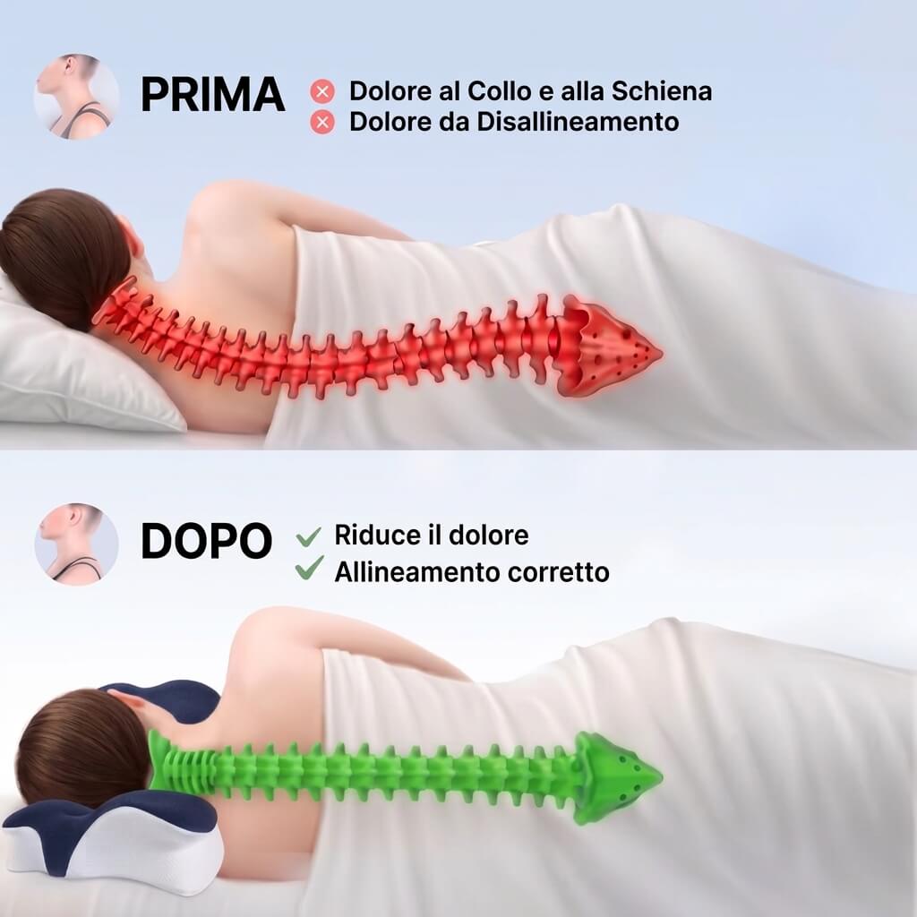 Cuscino MediaSens Cervical-Care: Addio Dolori al Collo e alle Spalle